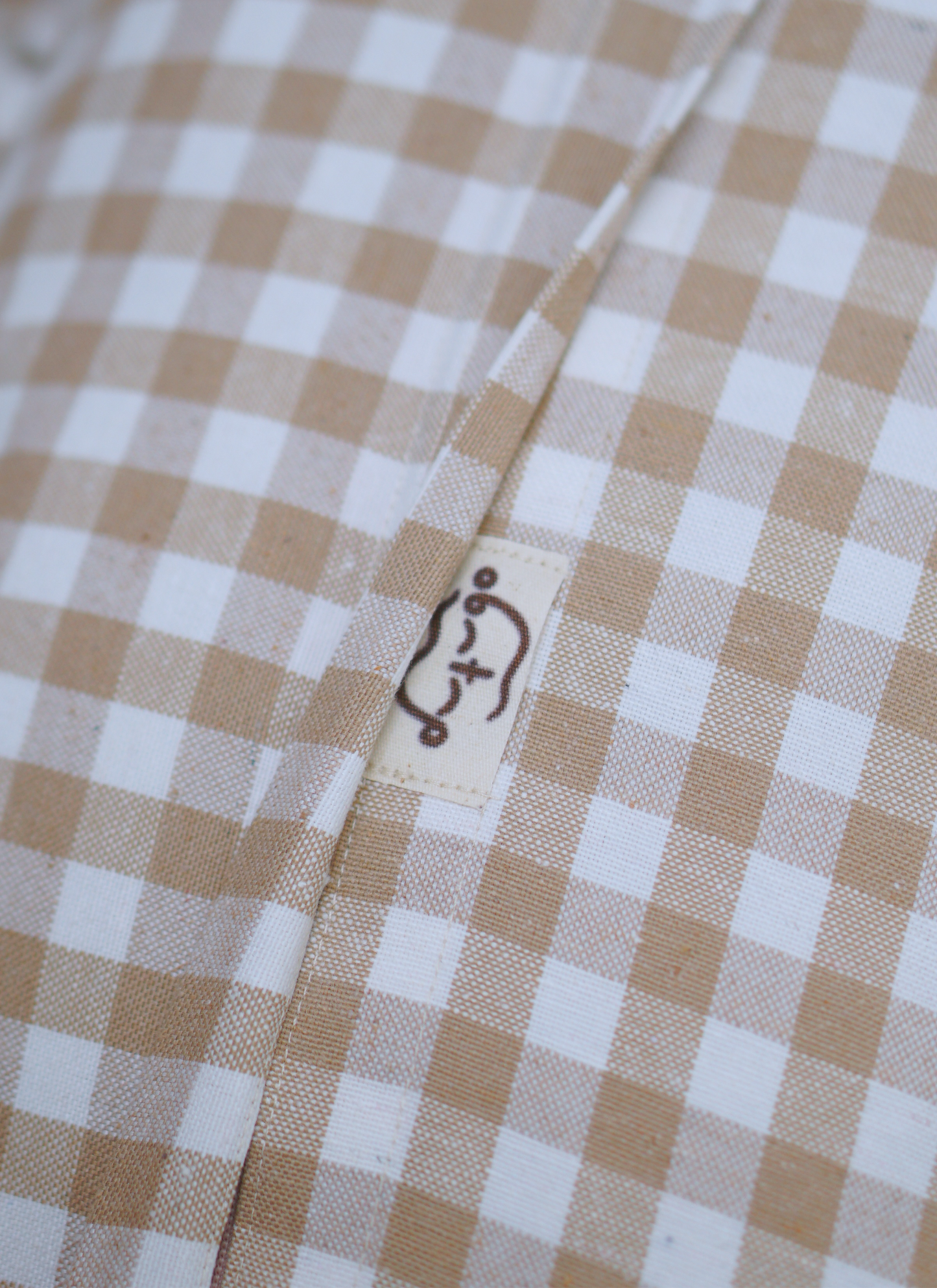 Gingham Daisy Cushion