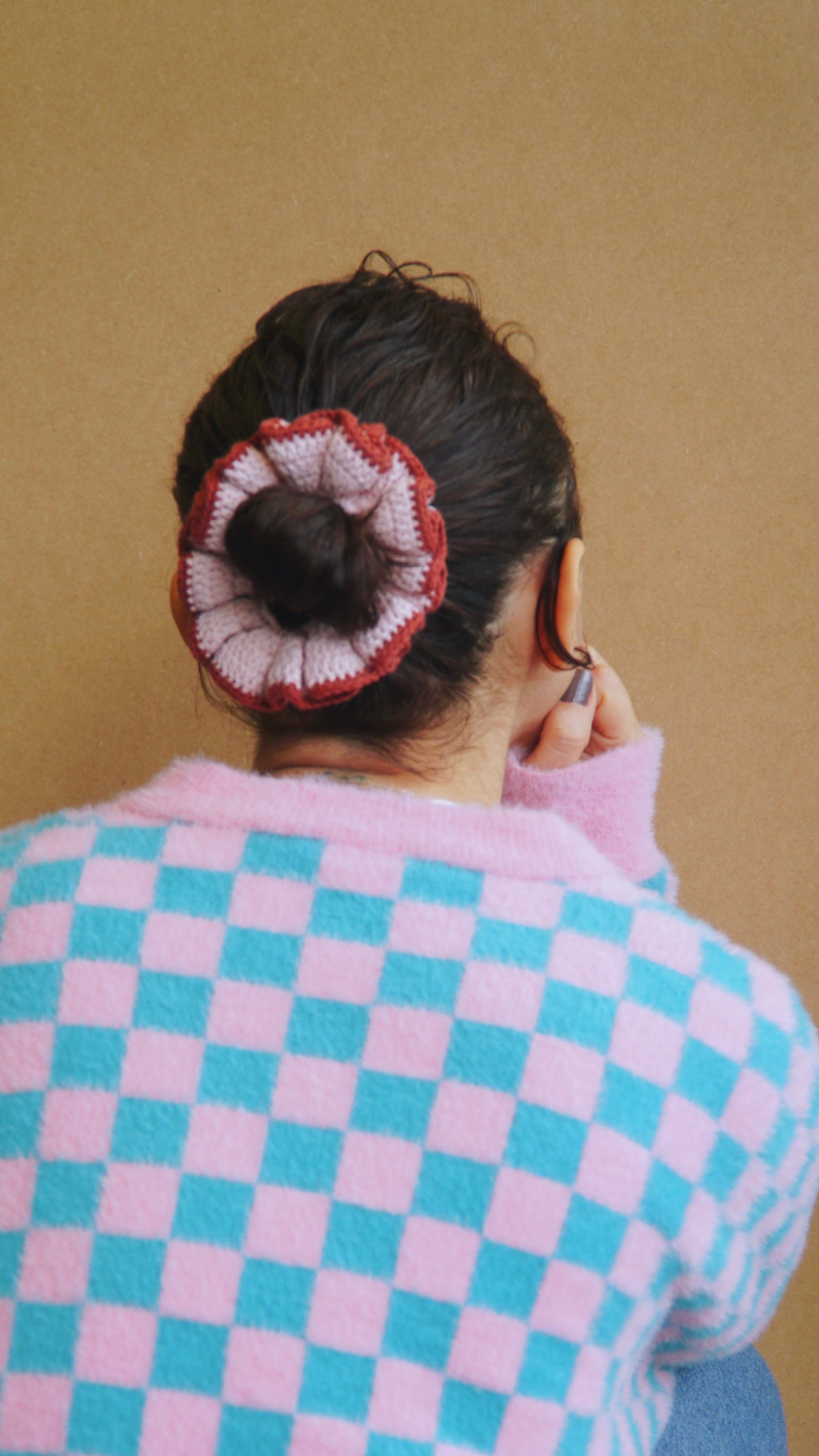 Handmade crochet scrunchies