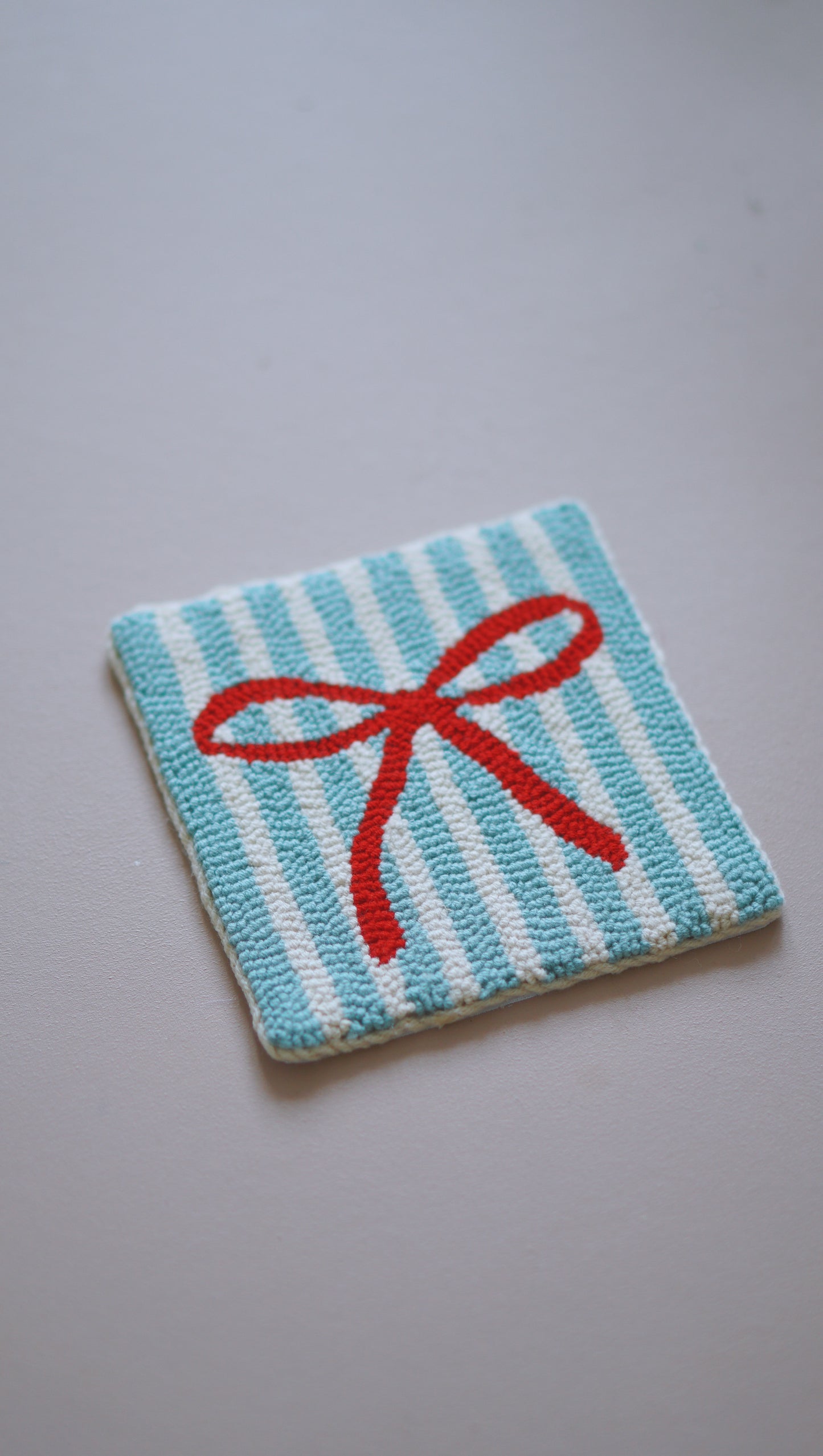 Bow, Cherry & Checkered Coasters