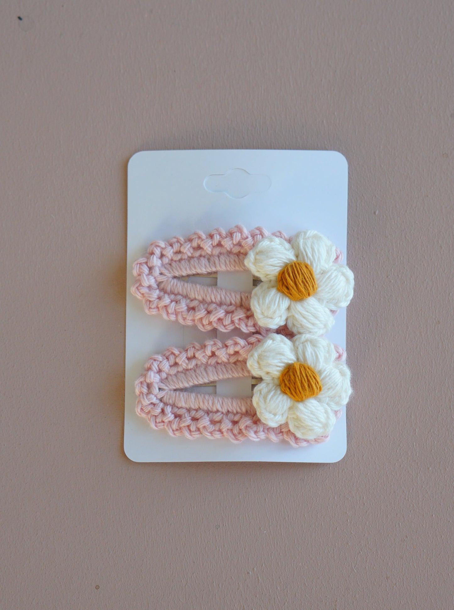 Handmade Crochet Flower Hair Clips (Set of 2)