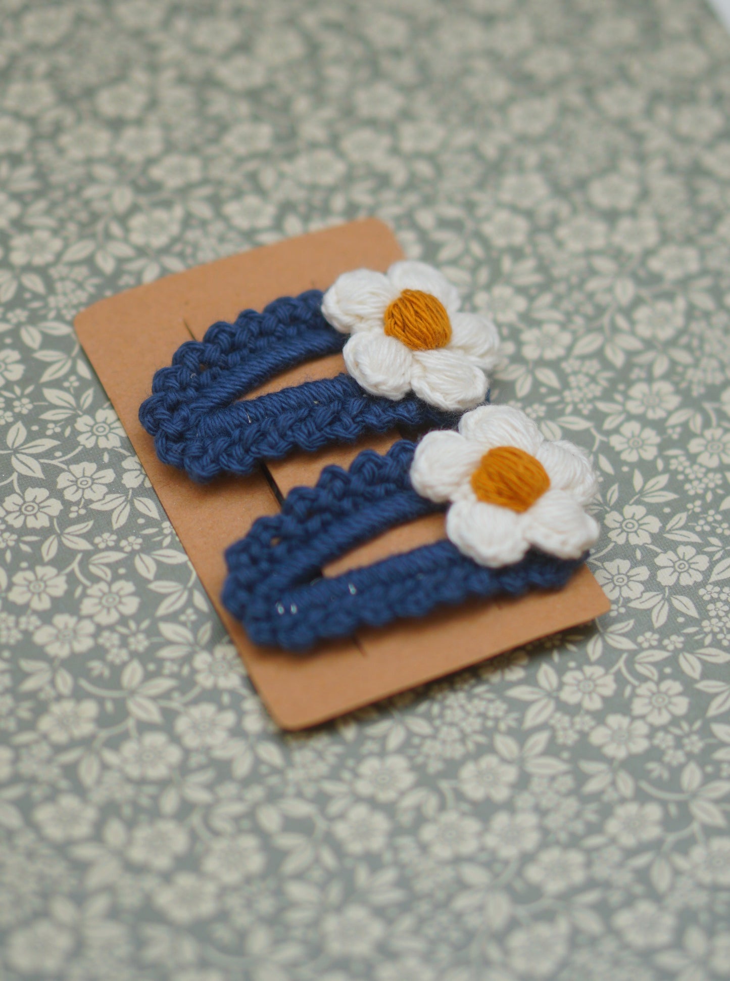 Handmade Crochet Flower Hair Clips (Set of 2)