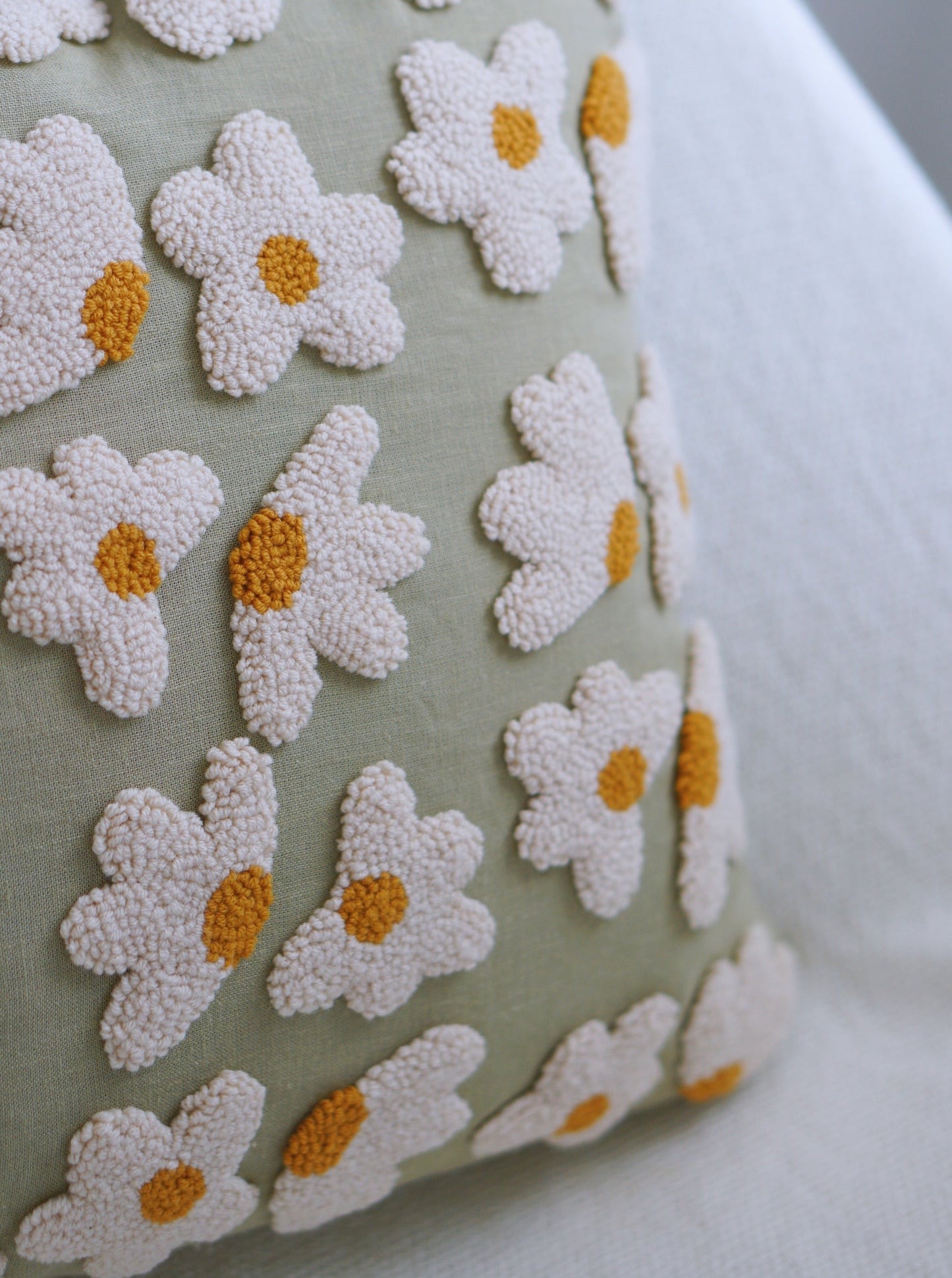 Daisies Linen Cushion