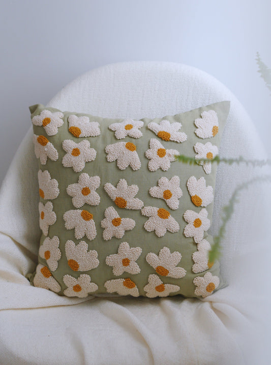 Daisies Linen Cushion