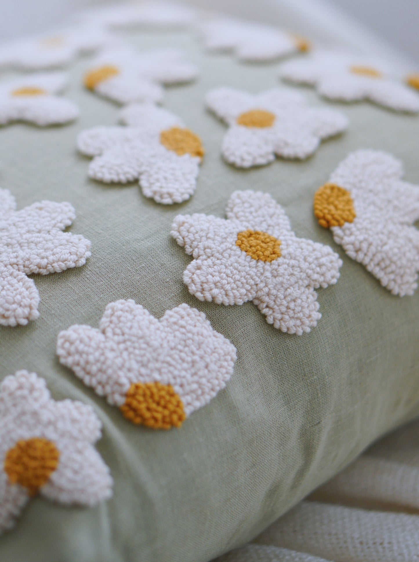 Daisies Linen Cushion